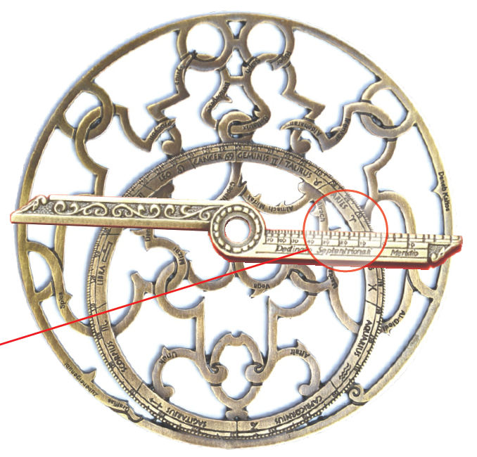 Astrolabium: Uhrzeit ablesen