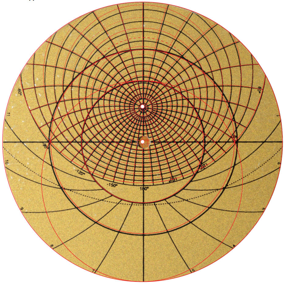 Einlegescheibe für Astrolabium
